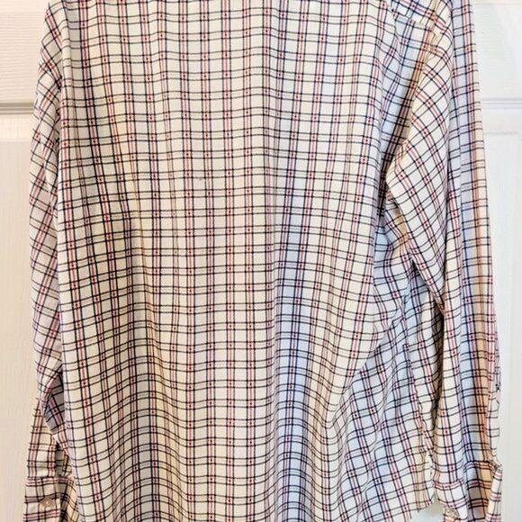 Vintage Career Club Long Sleeve Button Down Shirt Plaid 16 1/2-33-Retro Shirt - Picture 2 of 7